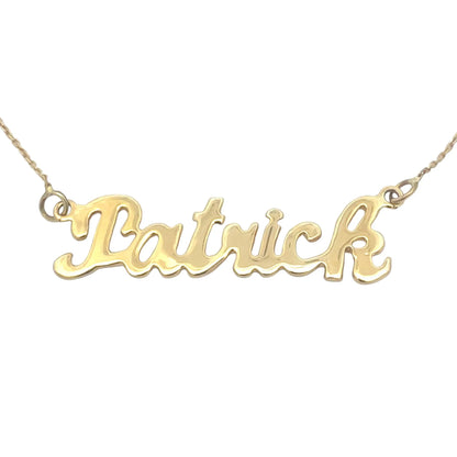 Nume din Aur "Patrick" cu lantisor - Antonia Gold