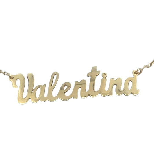 Nume din Aur "Valentina" cu lantisor - Antonia Gold
