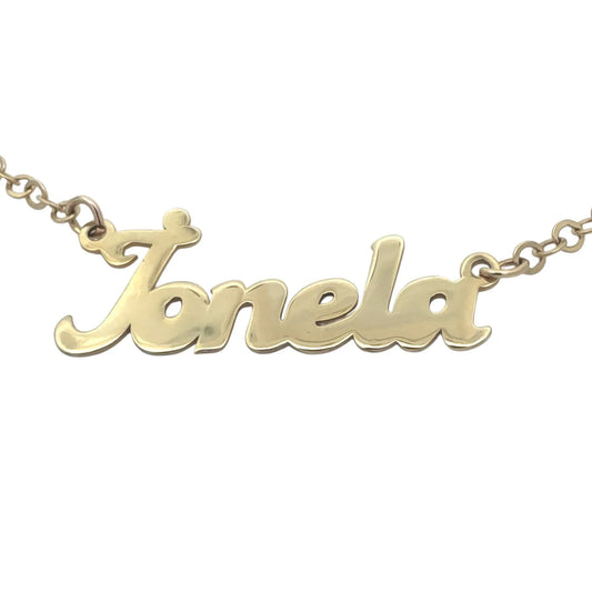Nume din Aur "Ionela" cu lantisor - Antonia Gold
