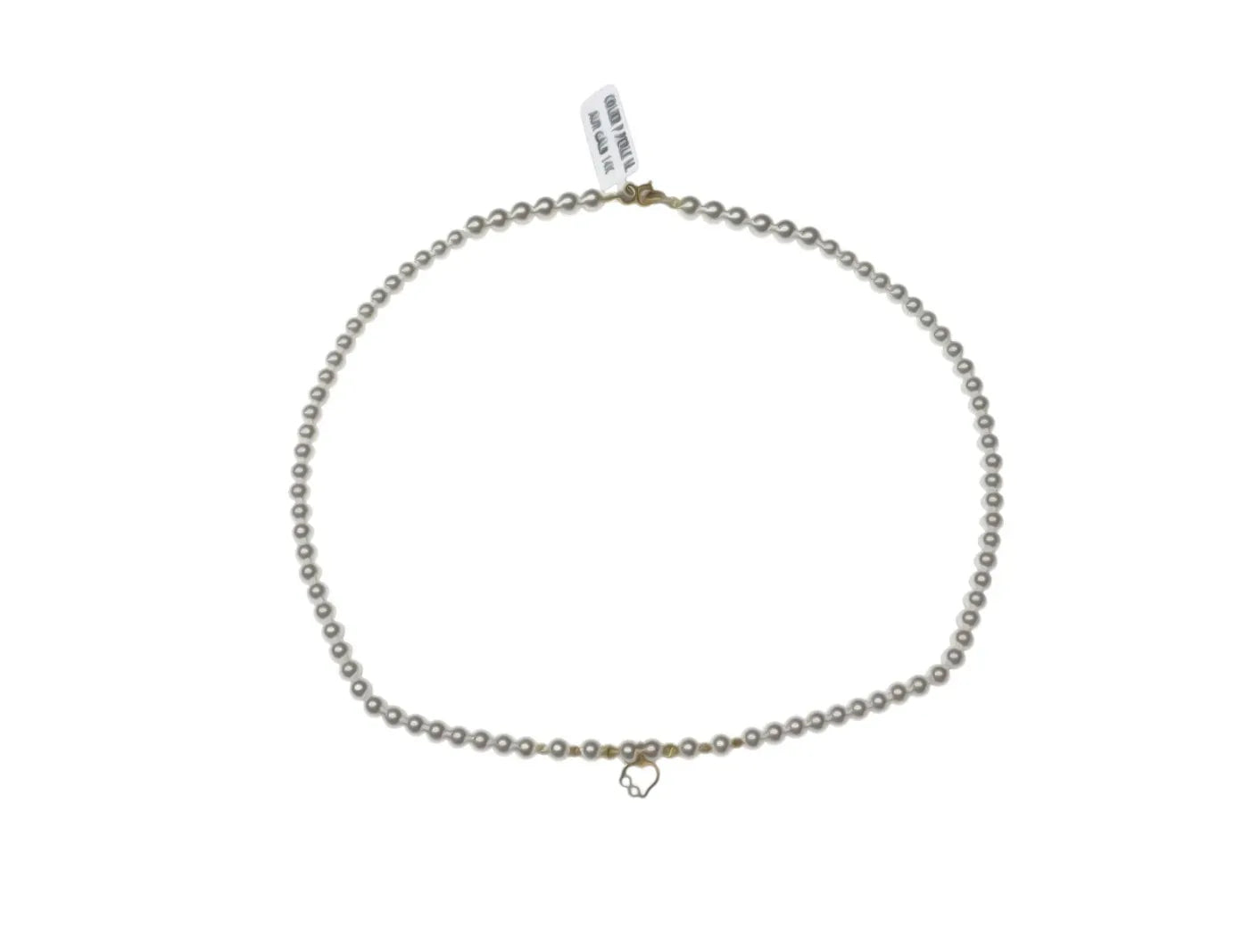 Colier perle de cultura si Aur - Inima cu Infinit - Antonia Gold