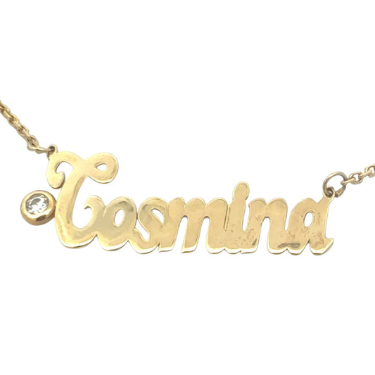 Nume din Aur "Cosmina" cu lantisor - Antonia Gold