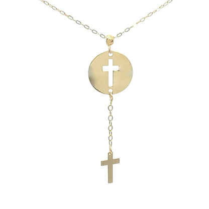 Lantisor Aur Galben "Cruce si Banut" AG101 - Antonia Gold