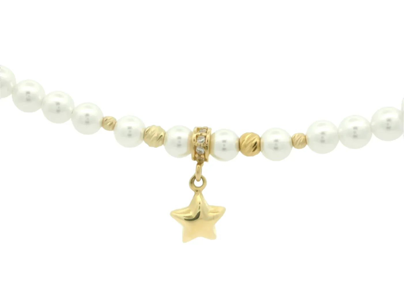 Colier perle de cultura si Aur - Steluta - Antonia Gold