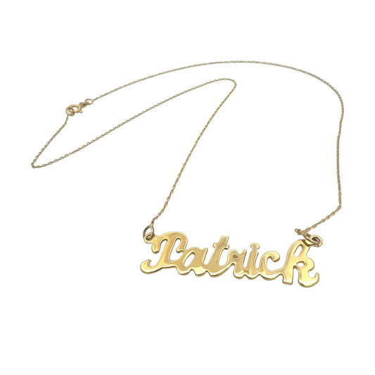 Nume din Aur "Patrick" cu lantisor - Antonia Gold