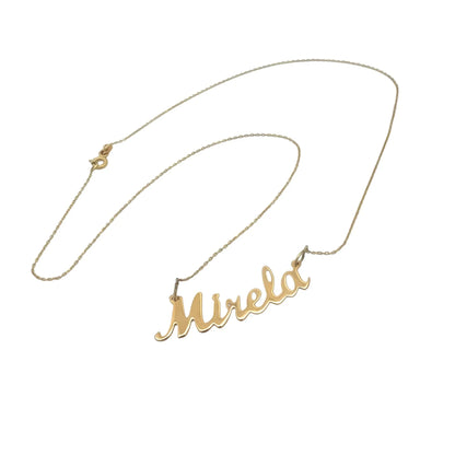 Nume din Aur "Mirela" cu lantisor - Antonia Gold