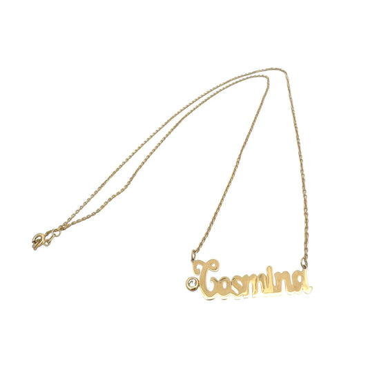 Nume din Aur "Cosmina" cu lantisor - Antonia Gold