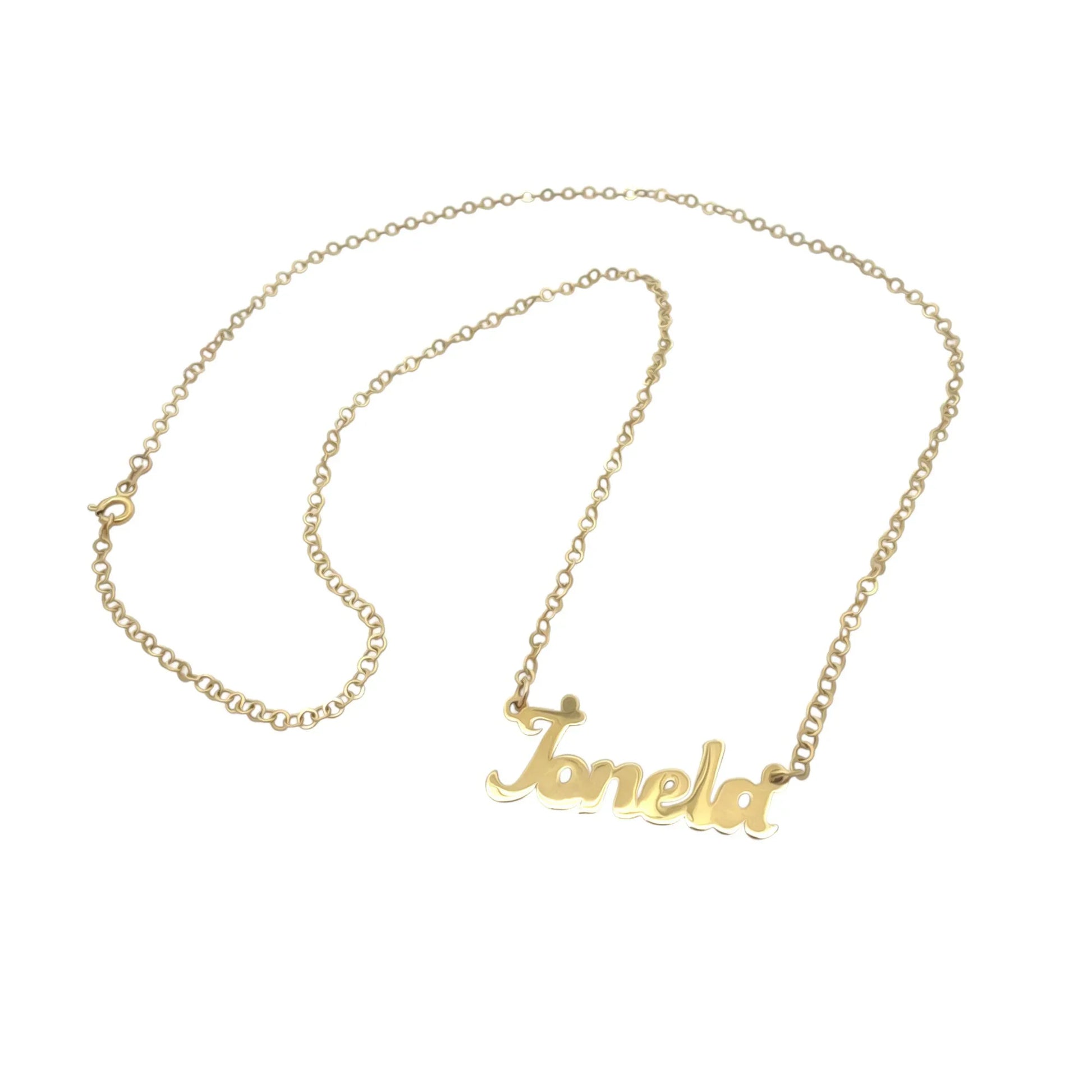 Nume din Aur "Ionela" cu lantisor - Antonia Gold