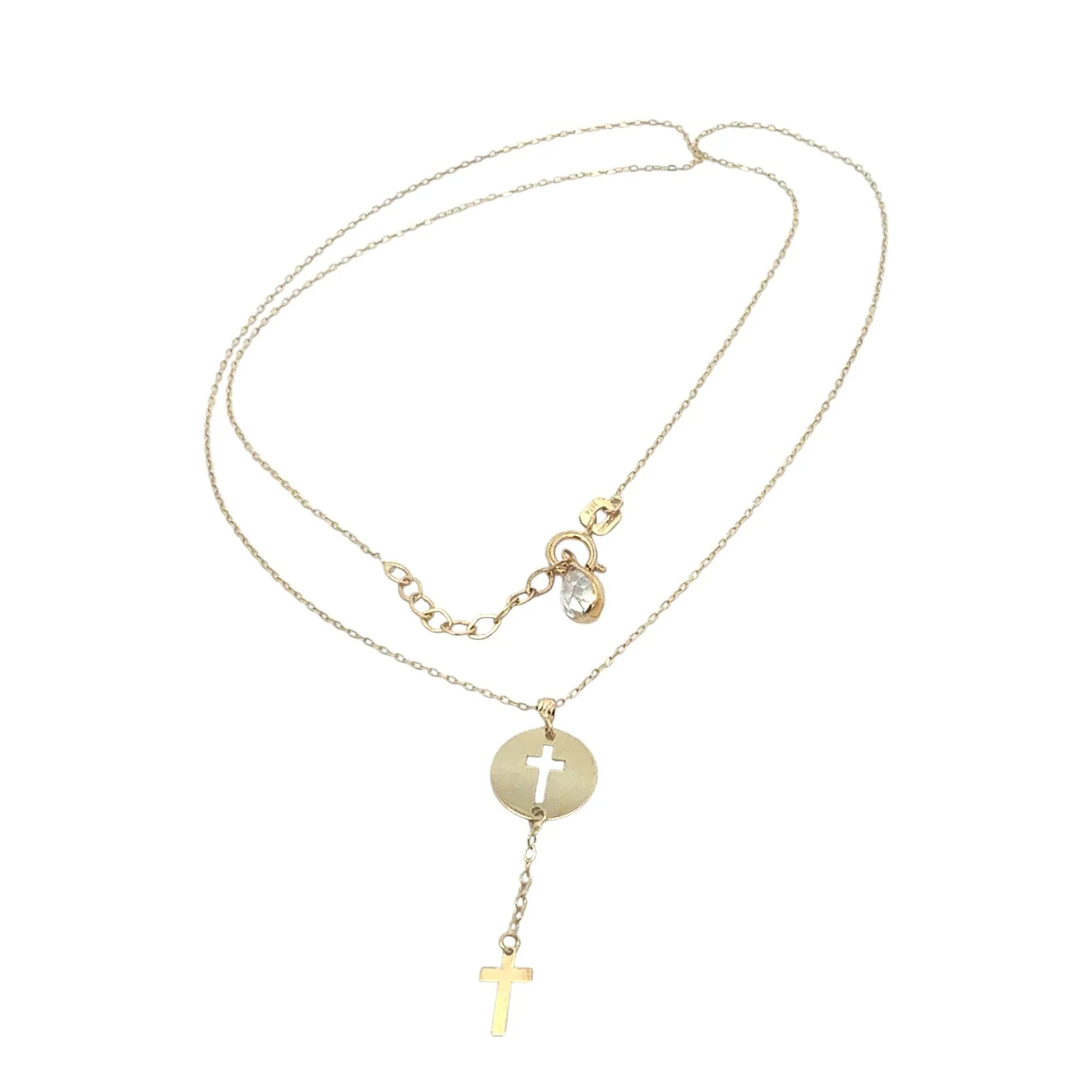 Lantisor Aur Galben "Cruce si Banut" AG101 - Antonia Gold