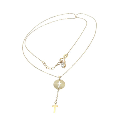 Lantisor Aur Galben "Cruce si Banut" AG101 - Antonia Gold